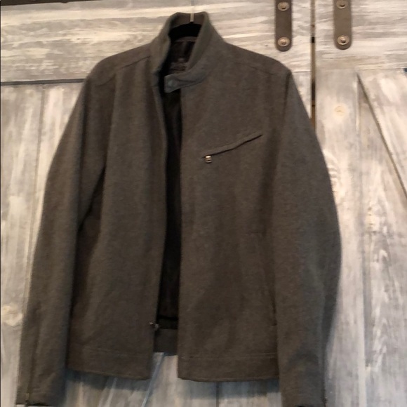 Men’s gray wool jacket. Express. Sz M - Picture 2 of 6